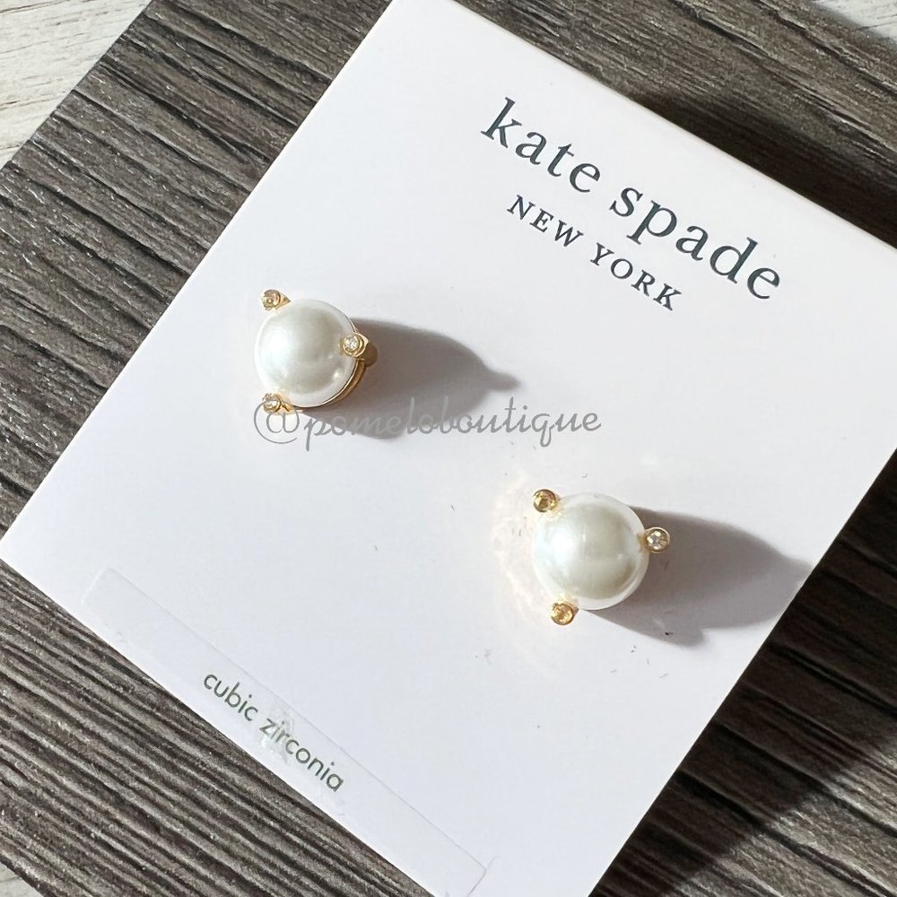 Kate Spade Rise and Shine Small Pearl Stud Earrings
